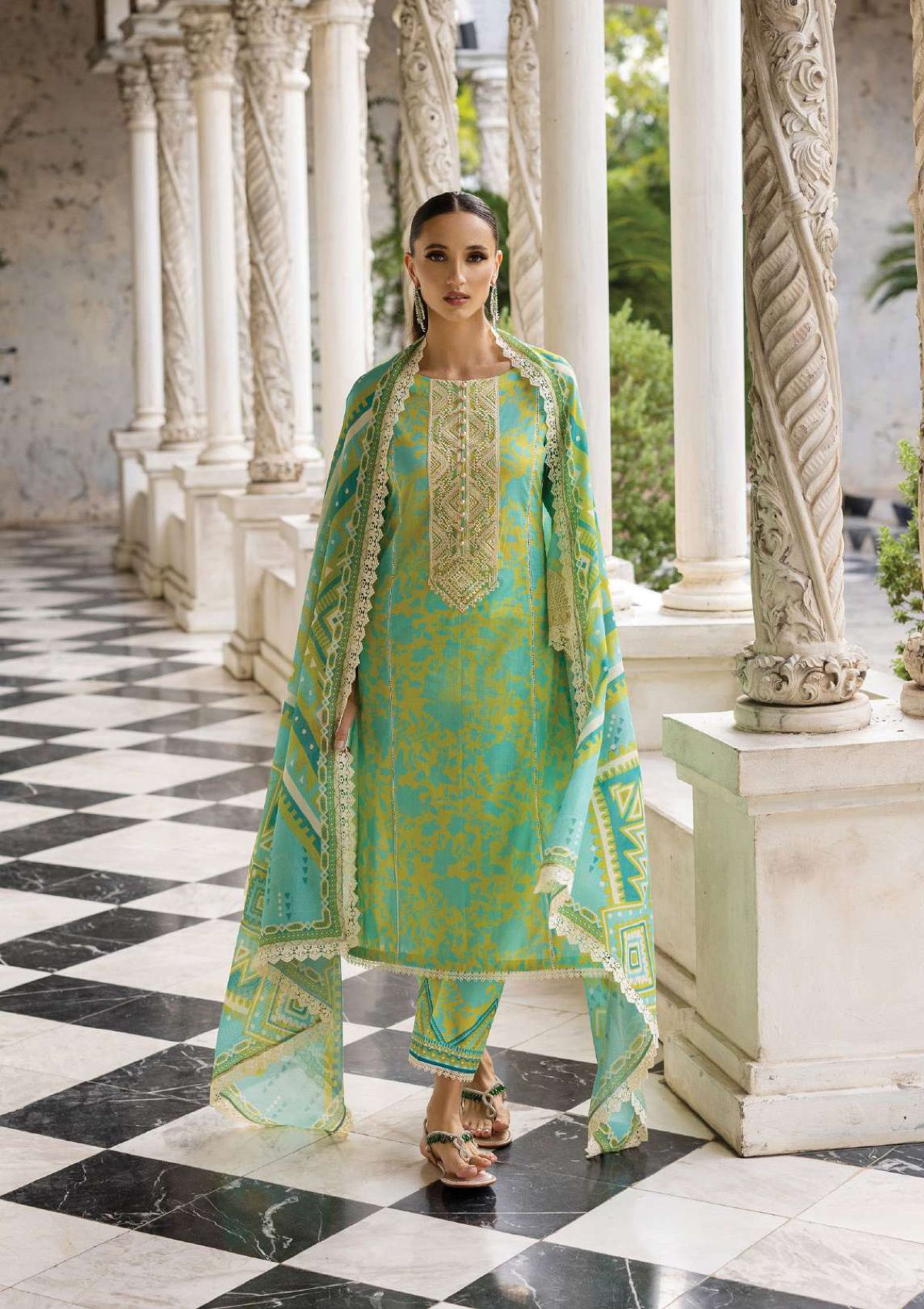 Zainab Chottani Tahra Lawn'23 D-4B - Mohsin Saeed Fabrics