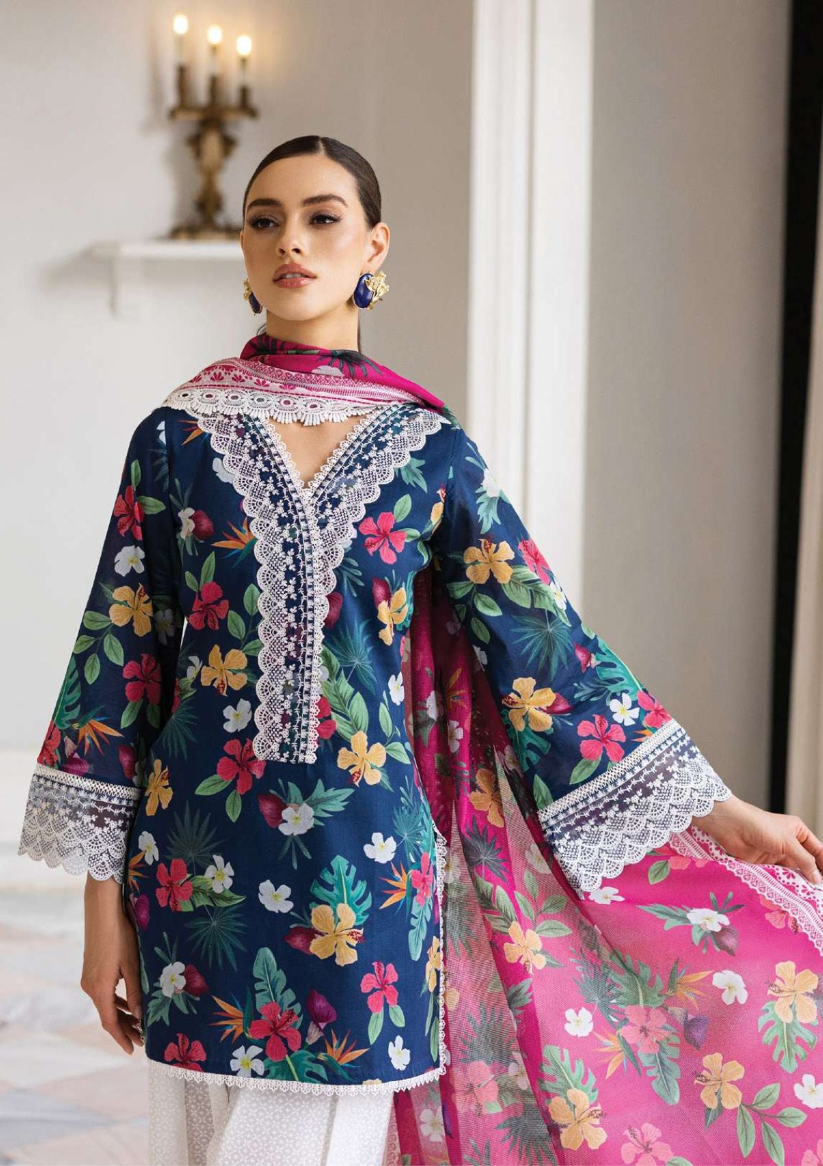 Zainab Chottani Tahra Lawn'23 D-2A - Mohsin Saeed Fabrics
