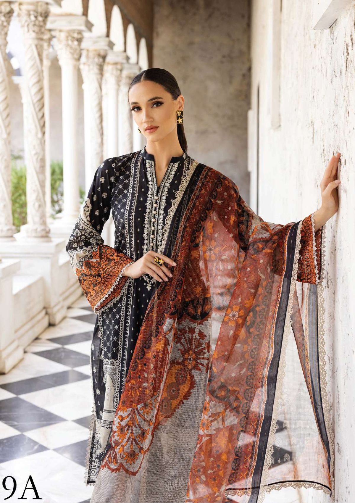Zainab Chottani Tahra Lawn'23 D-9A - Mohsin Saeed Fabrics