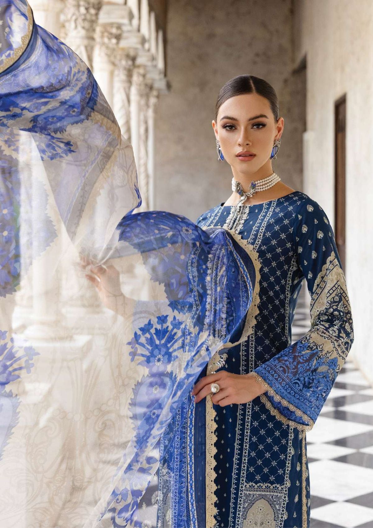 Zainab Chottani Tahra Lawn'23 D-9B - Mohsin Saeed Fabrics