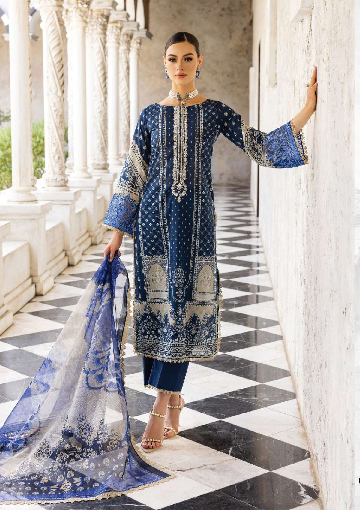 Zainab Chottani Tahra Lawn'23 D-9B - Mohsin Saeed Fabrics