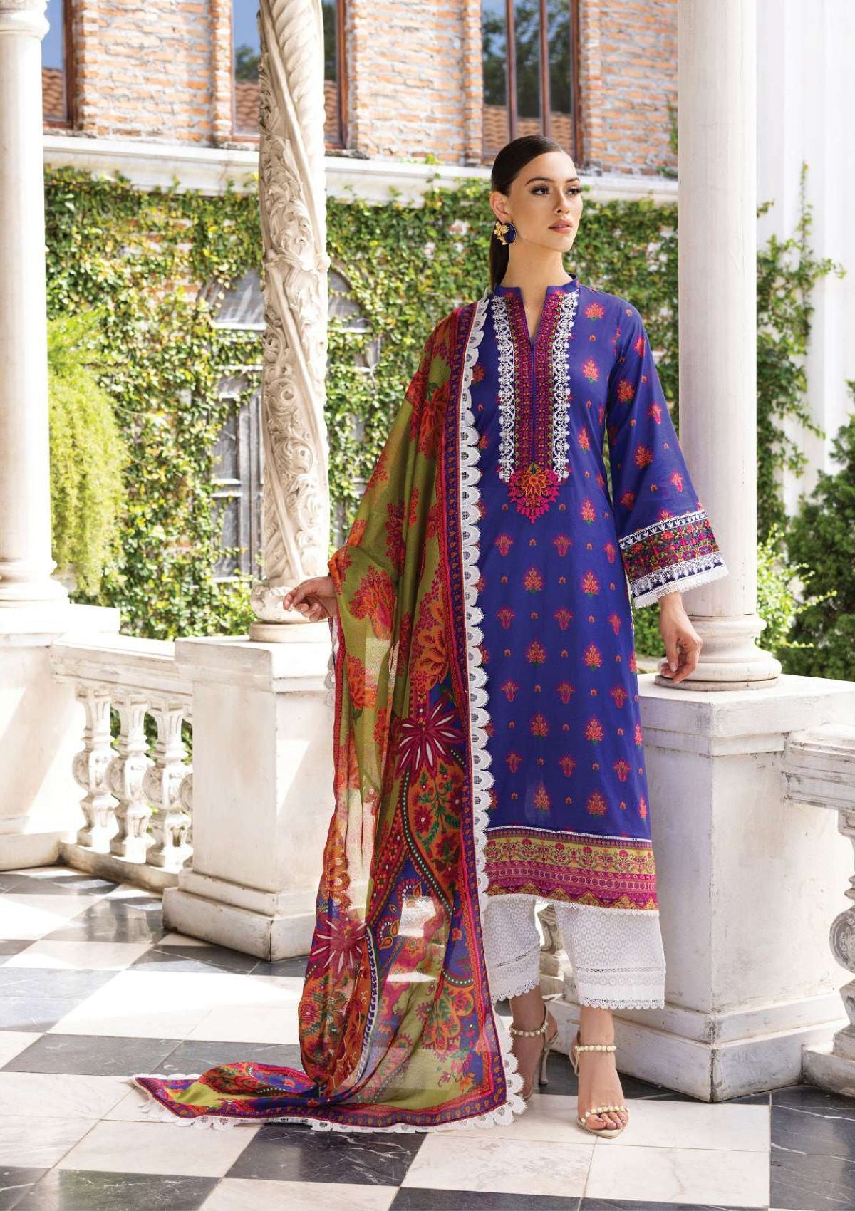 Zainab Chottani Tahra Lawn'23 D-8A - Mohsin Saeed Fabrics