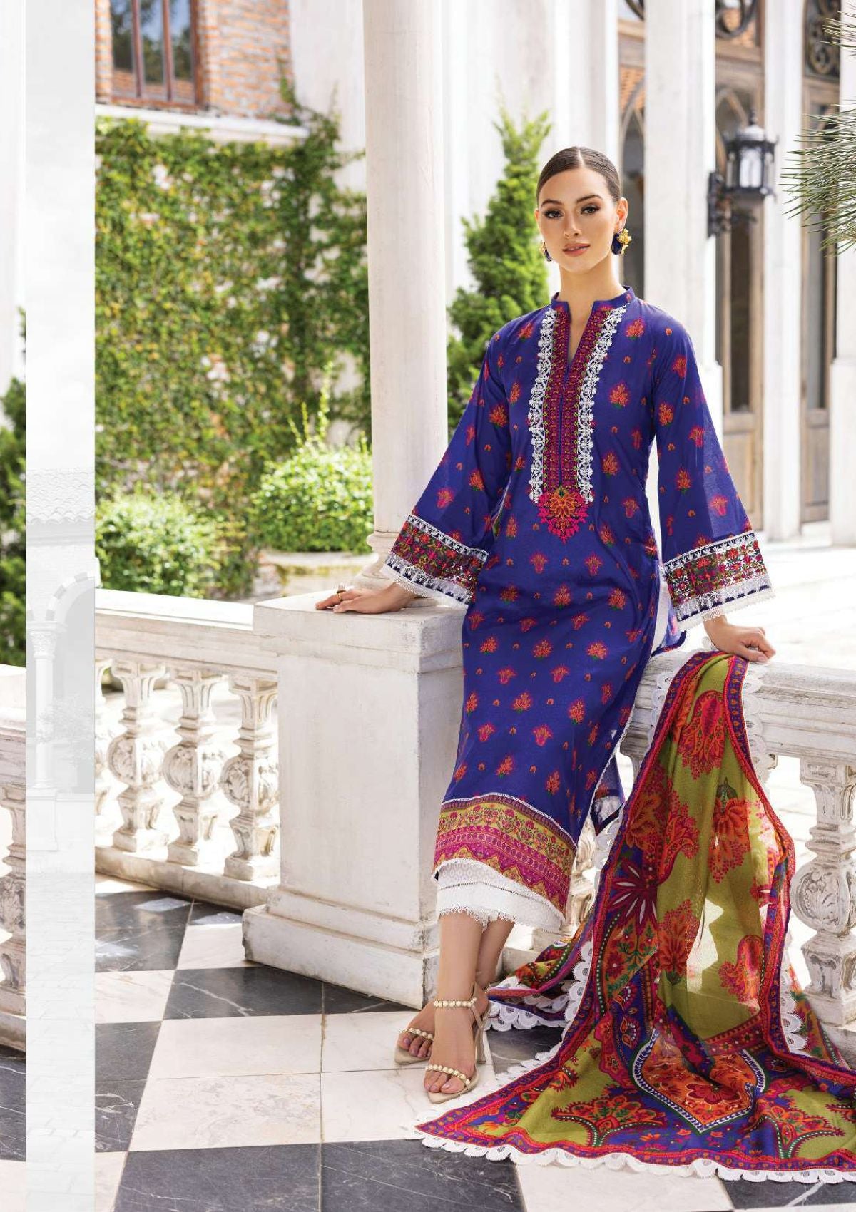 Zainab Chottani Tahra Lawn'23 D-8A - Mohsin Saeed Fabrics