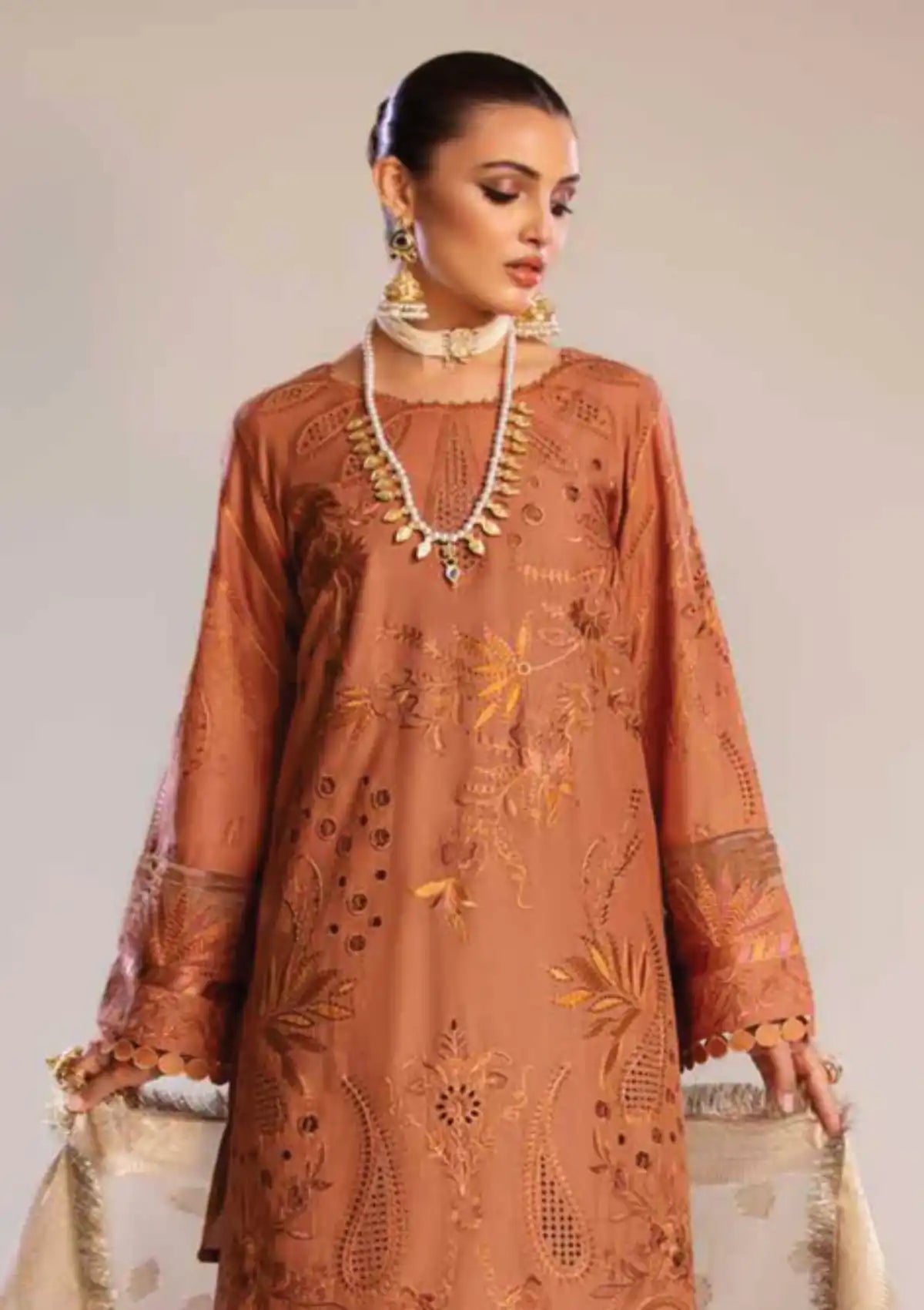 RA Tehzeeb Chikankari Lawn'24 TL-254 - Mohsin Saeed Fabrics
