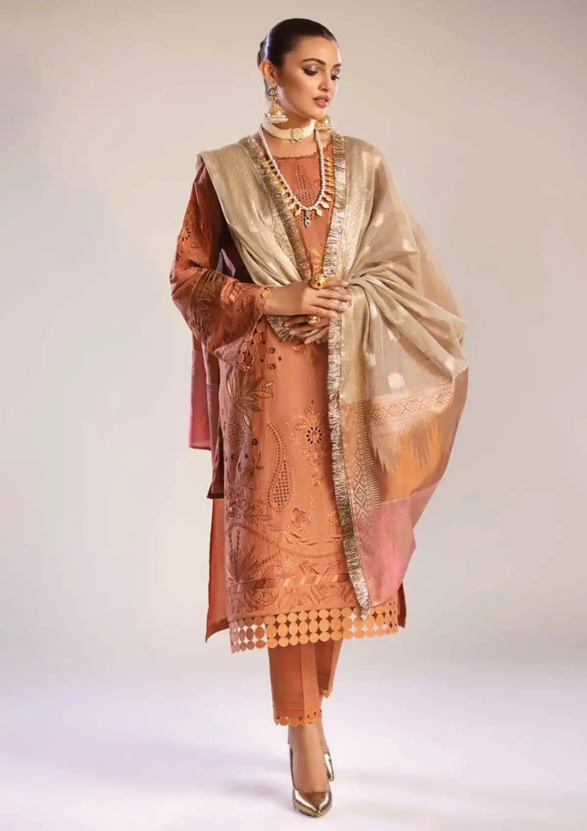 RA Tehzeeb Chikankari Lawn'24 TL-254 - Mohsin Saeed Fabrics