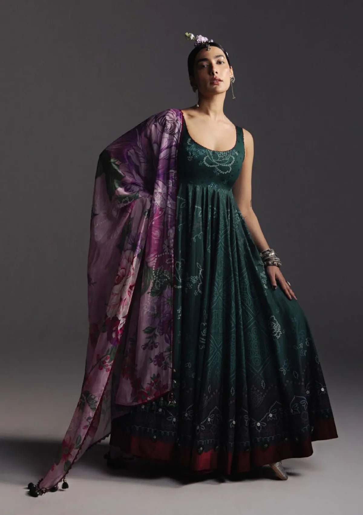 Zara Shahjahan Anarkali Lawn'26 D-04 – Mohsin Saeed Fabrics