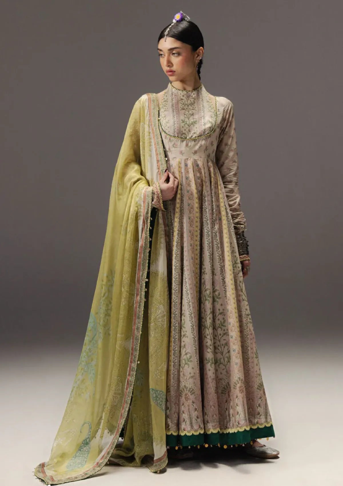 Zara Shahjahan Anarkali Lawn'26 D-08
