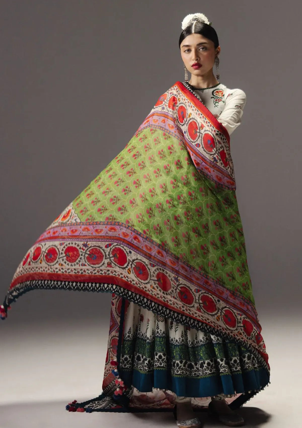 Zara Shahjahan Anarkali Lawn'26 D-10