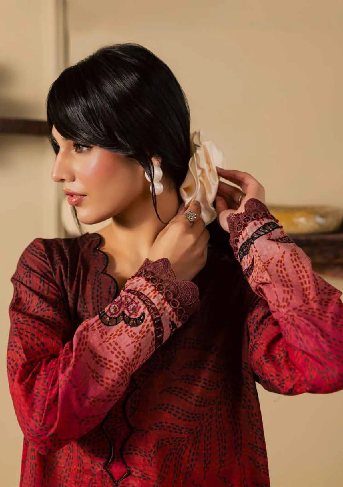 Nureh Ballerina Printed Chikankari Lawn'26 NU2-198