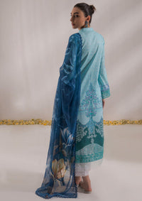 Shazme Nur Emb Prints Lawn'24 SH-07- AQUA BREEZE