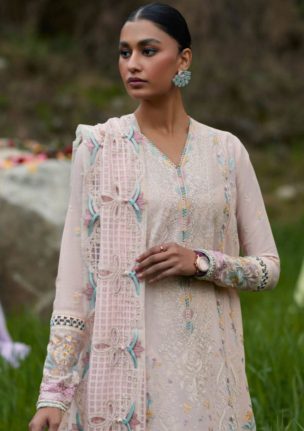 Elan Lawn'24 NEZIHA (EL-05 B) - Mohsin Saeed Fabrics