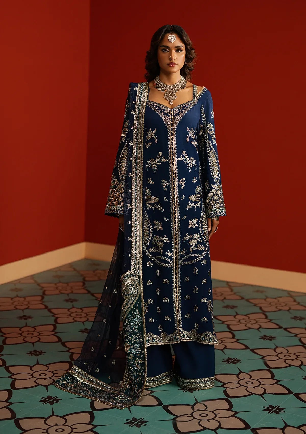 Afrozeh Divani Silk Edit'25 D-06 Mahreen