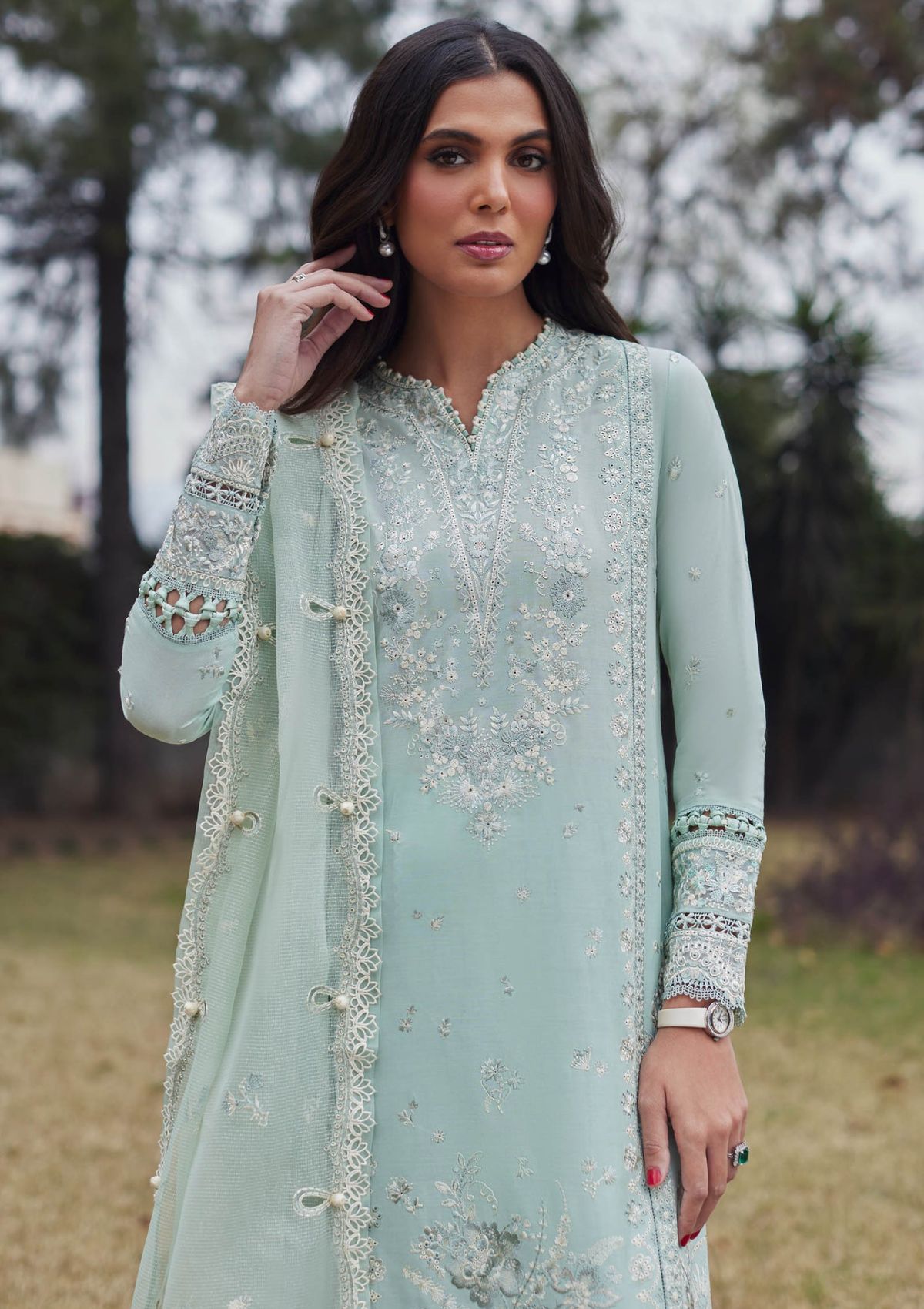 Elan Lawn'24 MINA (EL-01 B) - Mohsin Saeed Fabrics
