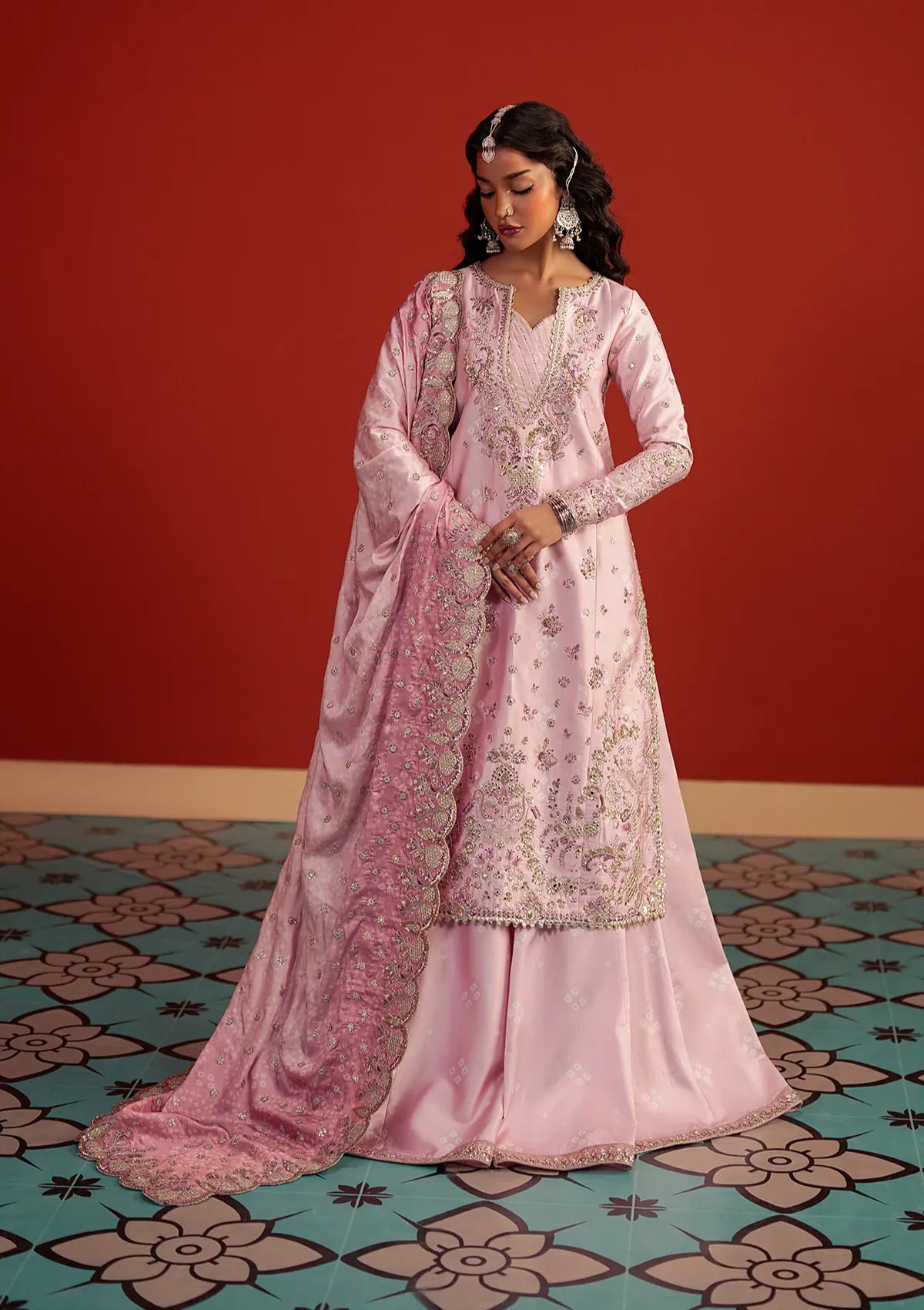 Afrozeh Divani Silk Edit'25 D-08 Sufiya