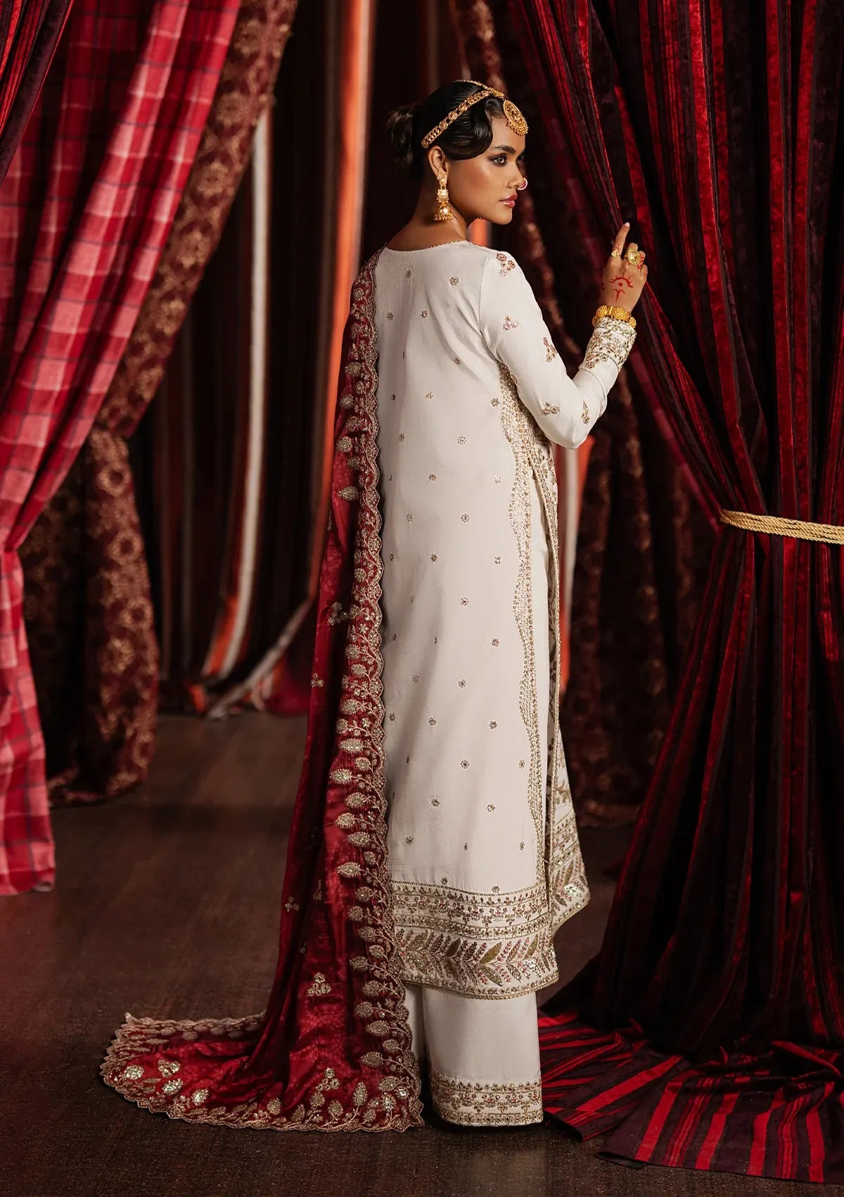 Afrozeh Divani Silk Edit'25 D-01 Khuld