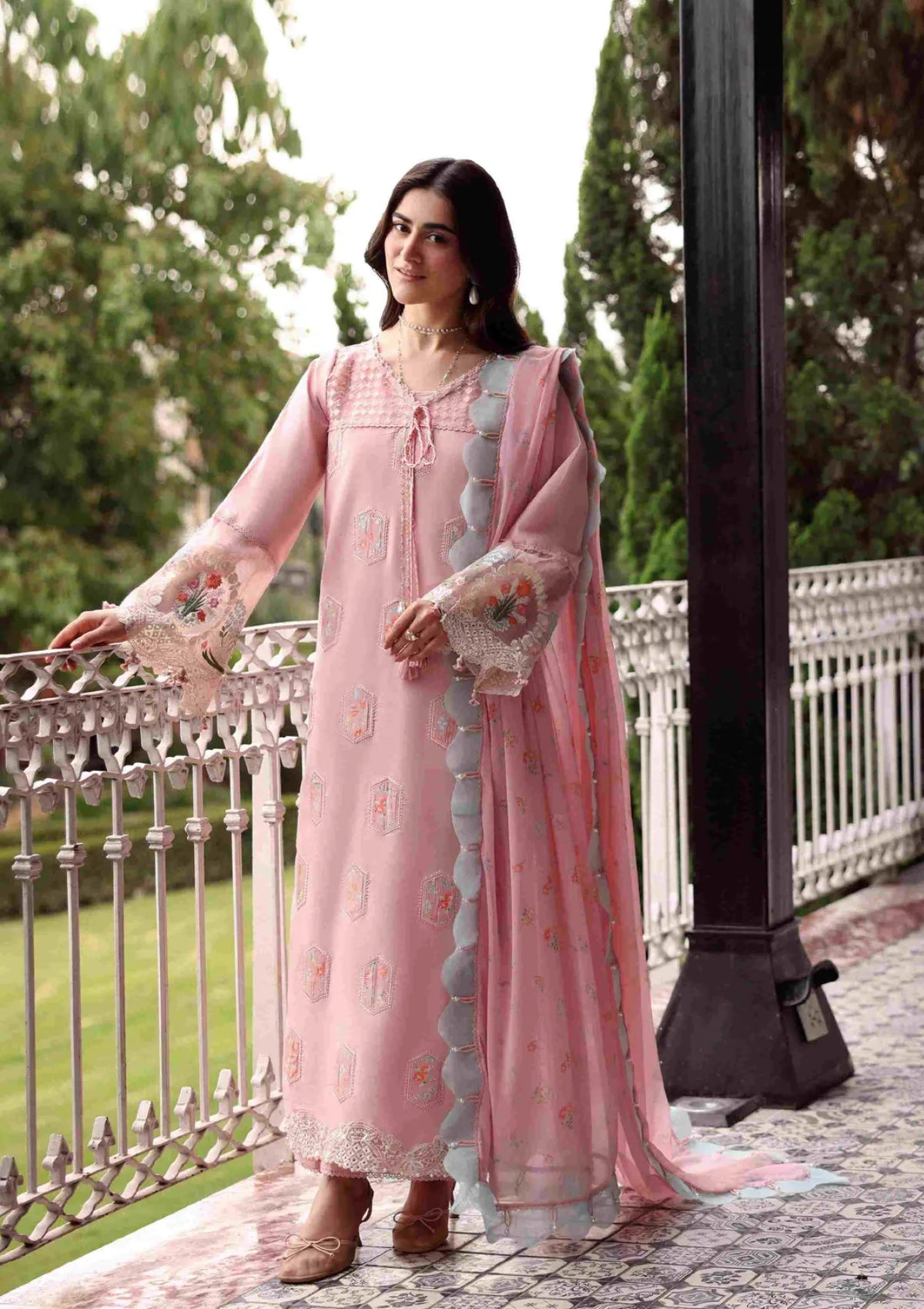 Sardinia Emb Lawn Eid Edit'26 D-1703 Rose Ridge