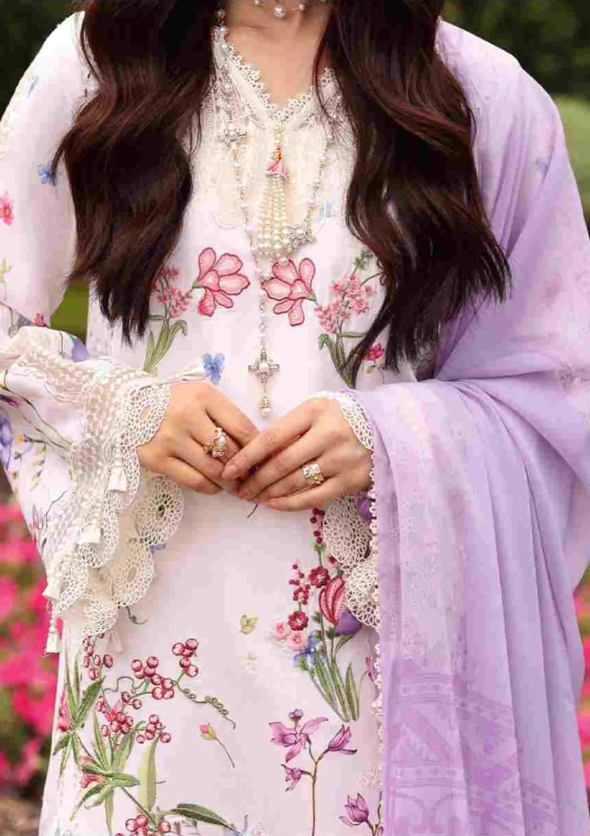 Sardinia Emb Lawn Eid Edit'26 D-1701 Lavender Clouds