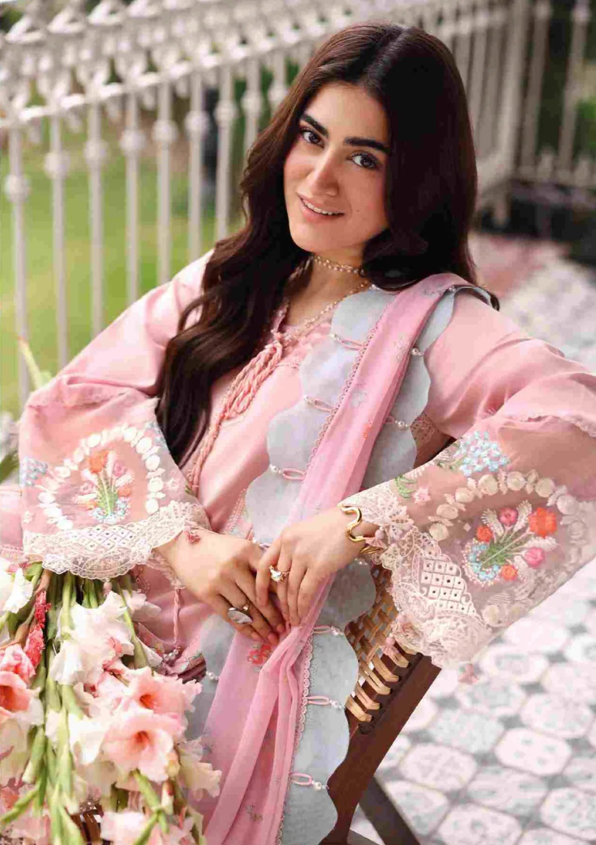 Sardinia Emb Lawn Eid Edit'26 D-1703 Rose Ridge