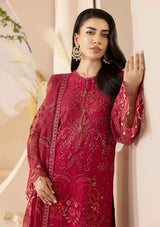 Lavish Pareesa Luxury Chiffon'24 D-01 CRIMSON