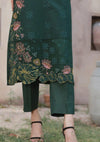 Clothere By Anam Lawnkari'24 D-03 Bottle Green - Mohsin Saeed Fabrics