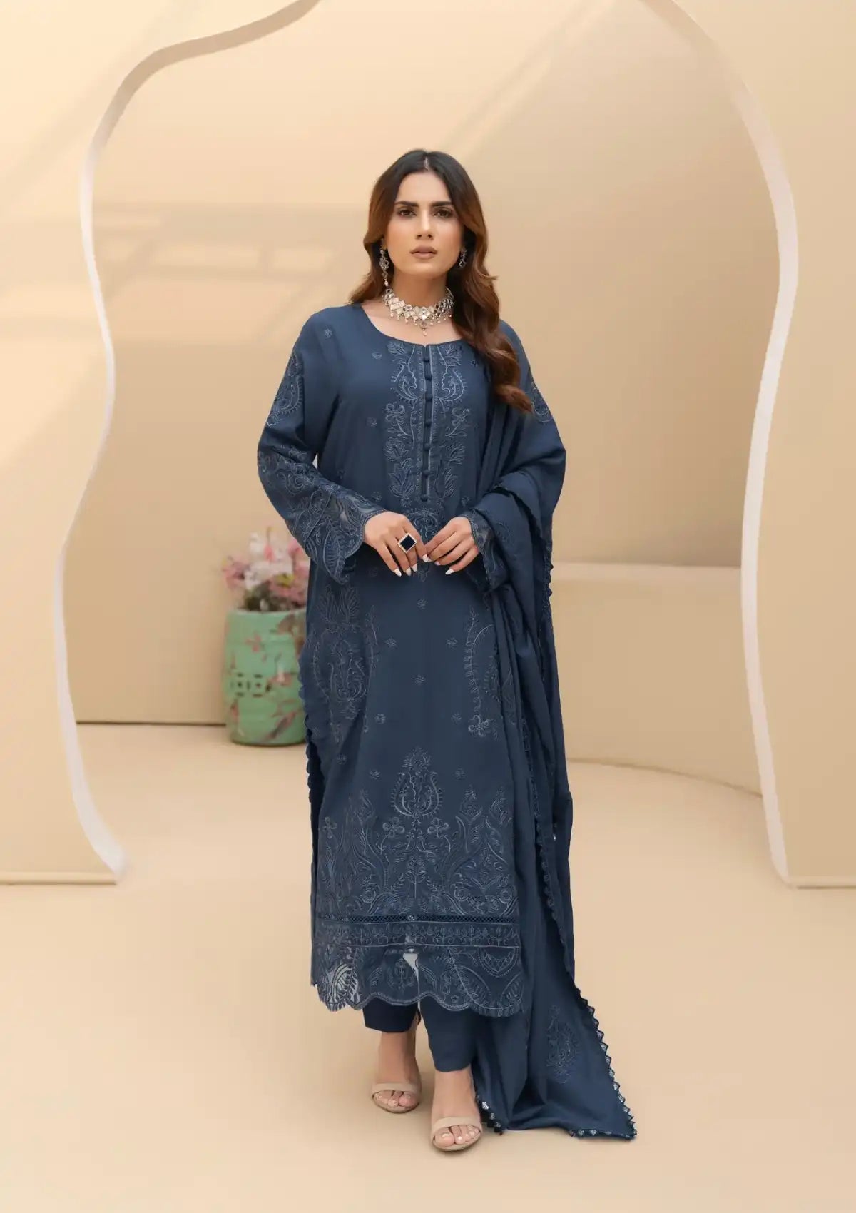 Mehak By Coral Luxury Karandi'23 CO-03 - Mohsin Saeed Fabrics