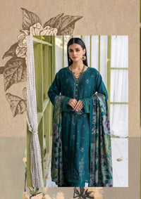 Khoobsurat Uraan Emb Peach Leather'23 U-03 - Mohsin Saeed Fabrics