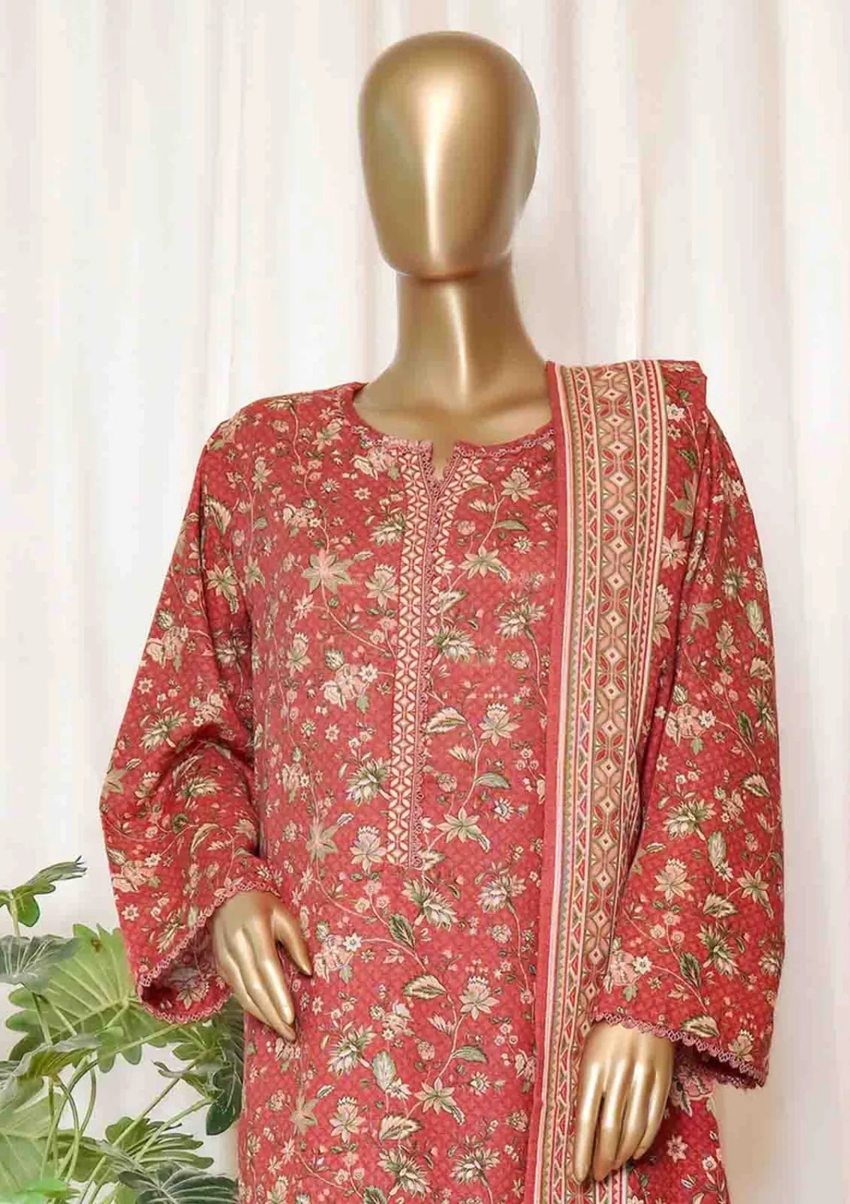 Bin Saeed Khaddar Printed'25 WK-097