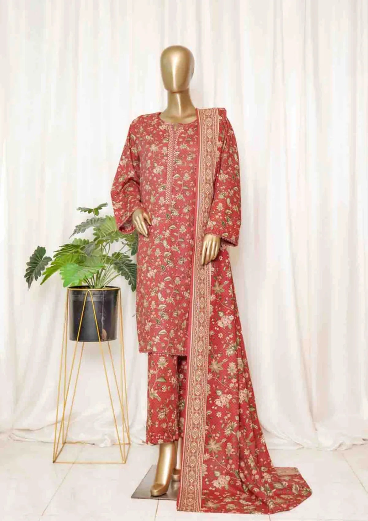 Bin Saeed Khaddar Printed'25 WK-097