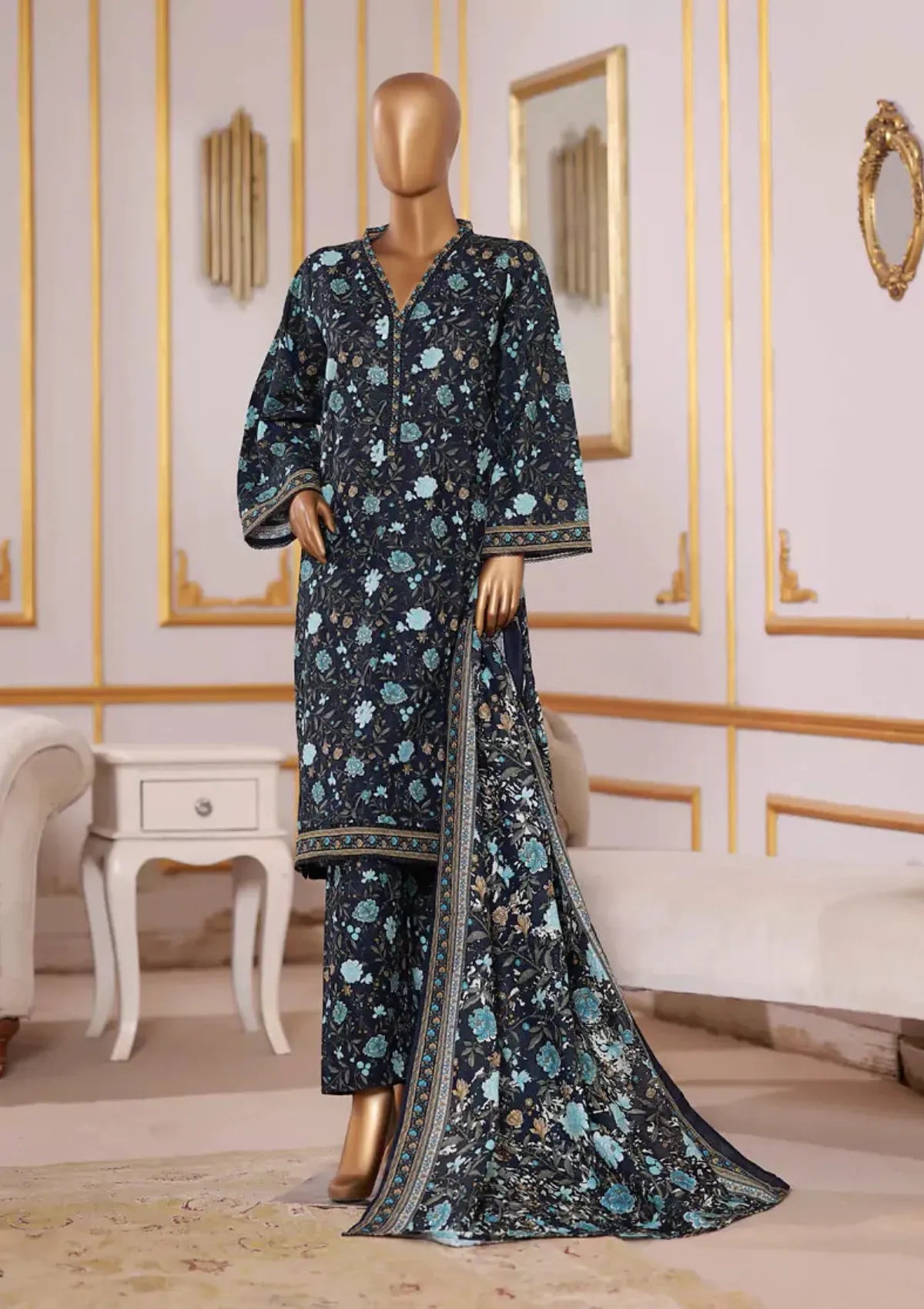 Bin Saeed Khaddar Printed'25 WK-25117