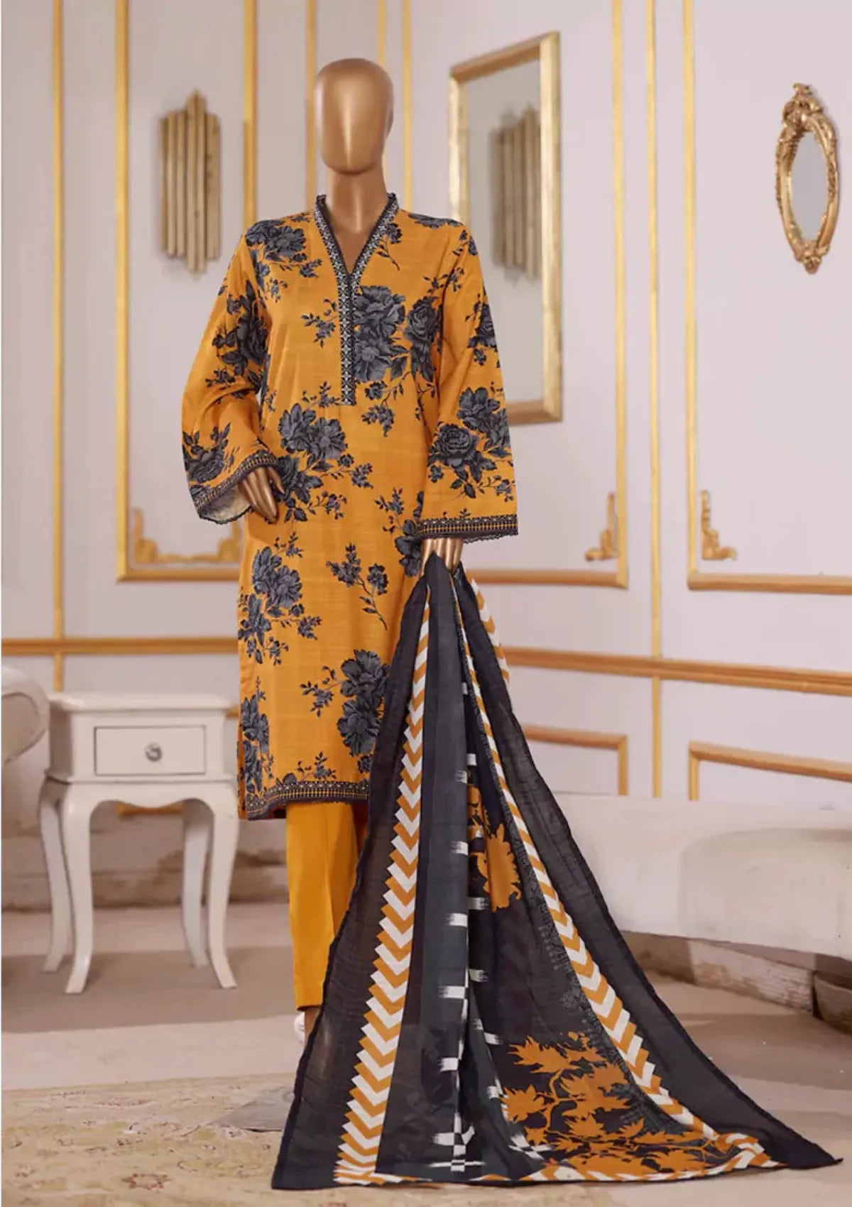 Bin Saeed Khaddar Printed'25 WK-2521