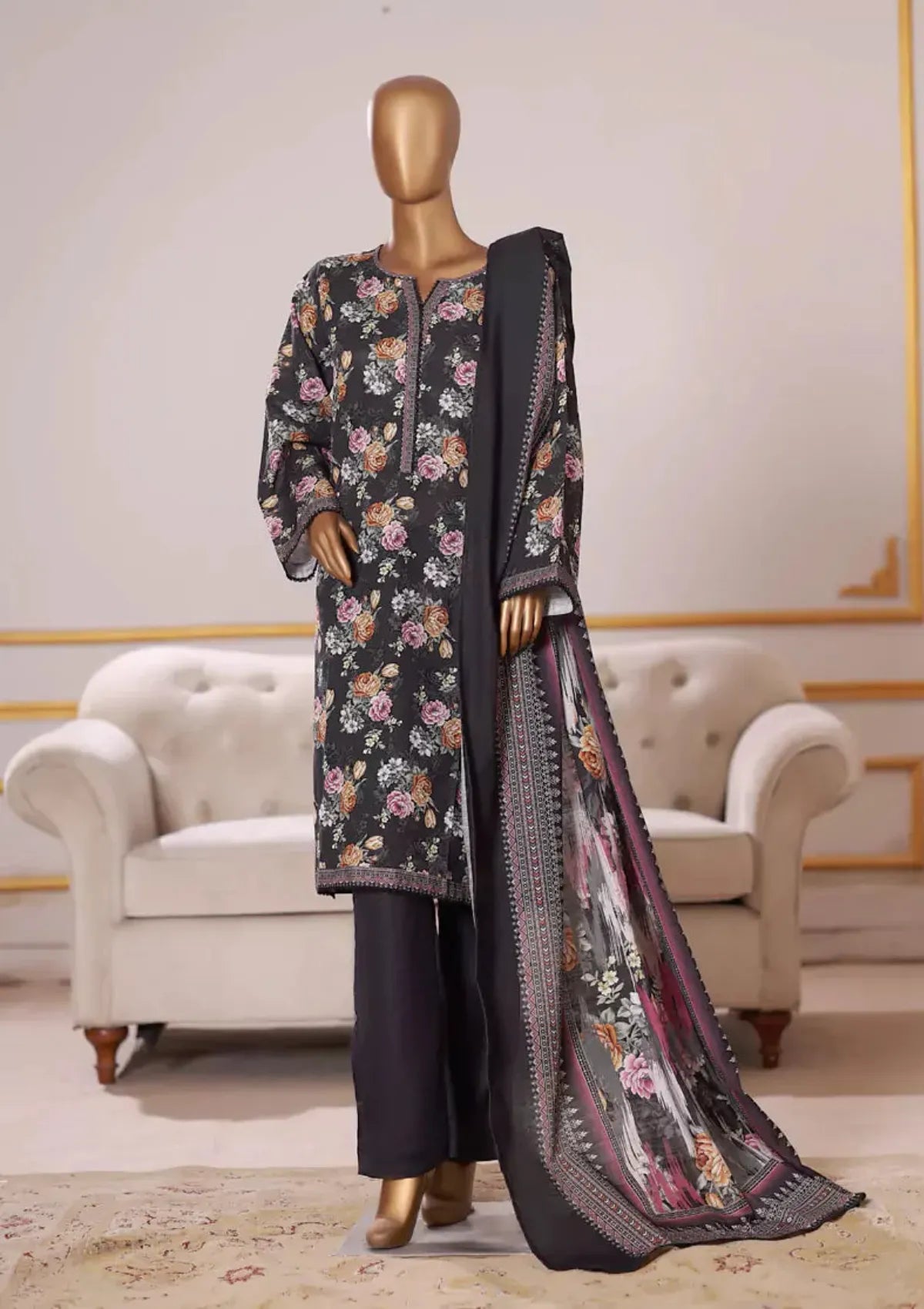 Bin Saeed Khaddar Printed'25 WK-2574