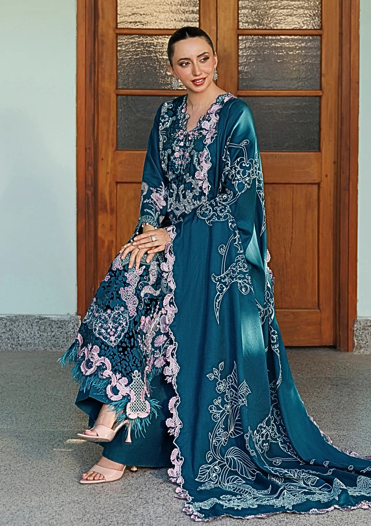 Asifa & Nabeel Plush Luxury Winter'26 WLXU-03 Secret Garden