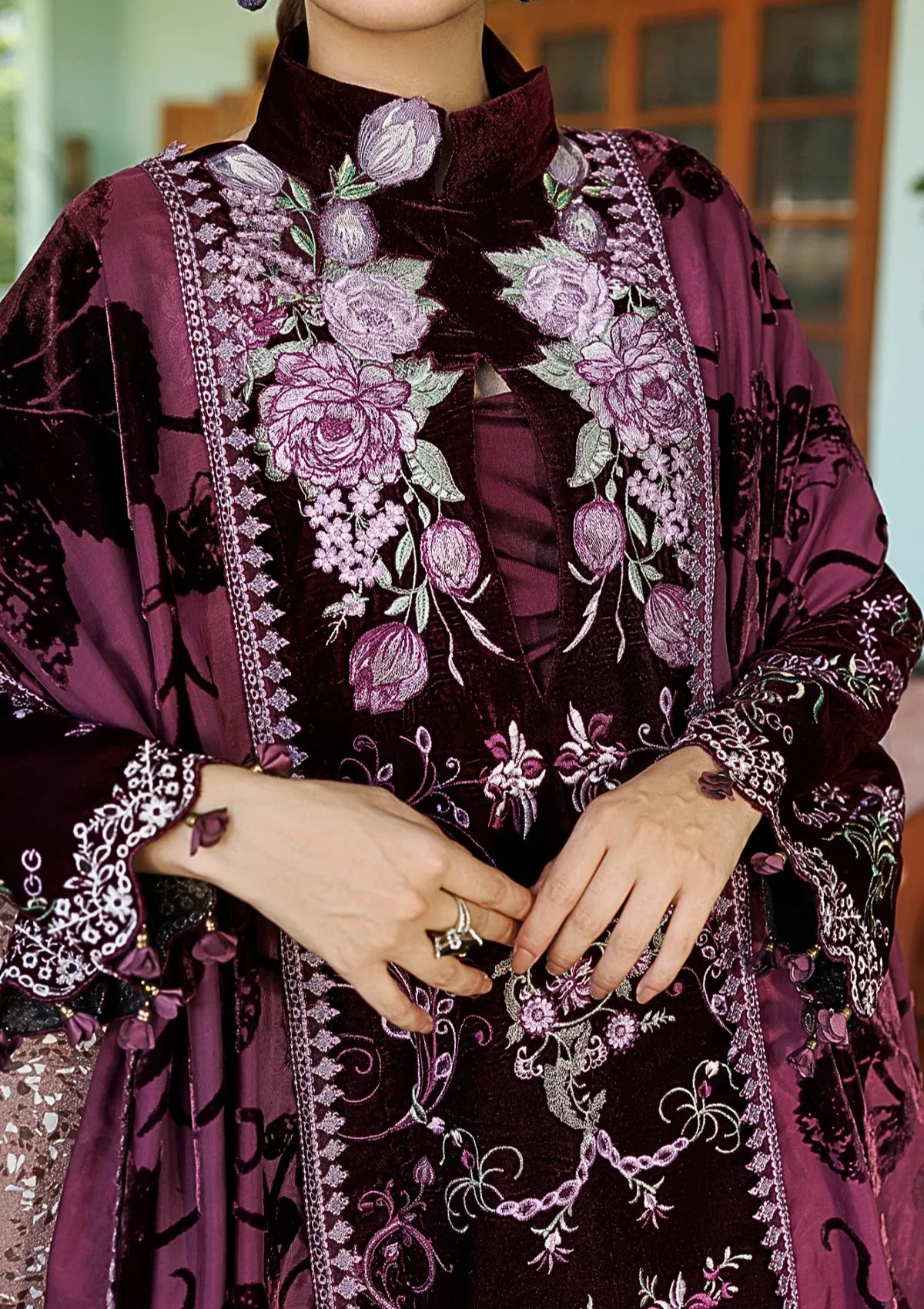 Asifa & Nabeel Plush Luxury Winter'26 WLXU-06 Wine Shine