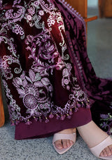 Asifa & Nabeel Plush Luxury Winter'26 WLXU-06 Wine Shine