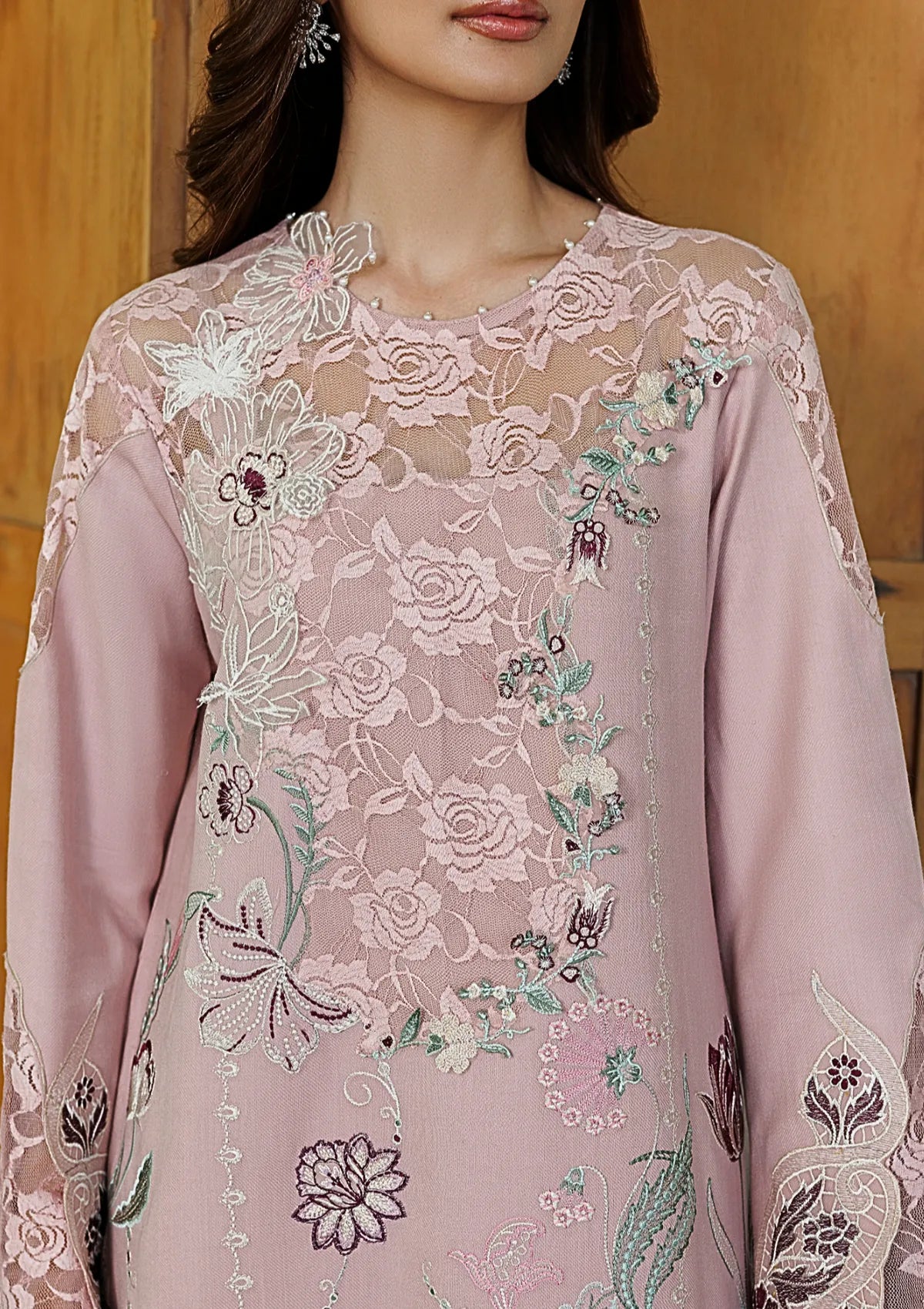 Asifa & Nabeel Plush Luxury Winter'26 WLXU-07 Winter Rose