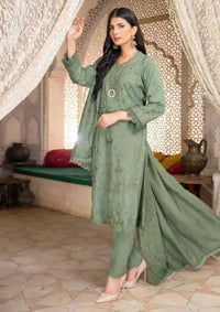 Wafa By Riaz Arts Emb Dhanak'24 D-05