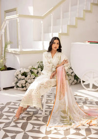 Clothere By Anam Eid Fete'24 D-01 OFF White - Mohsin Saeed Fabrics