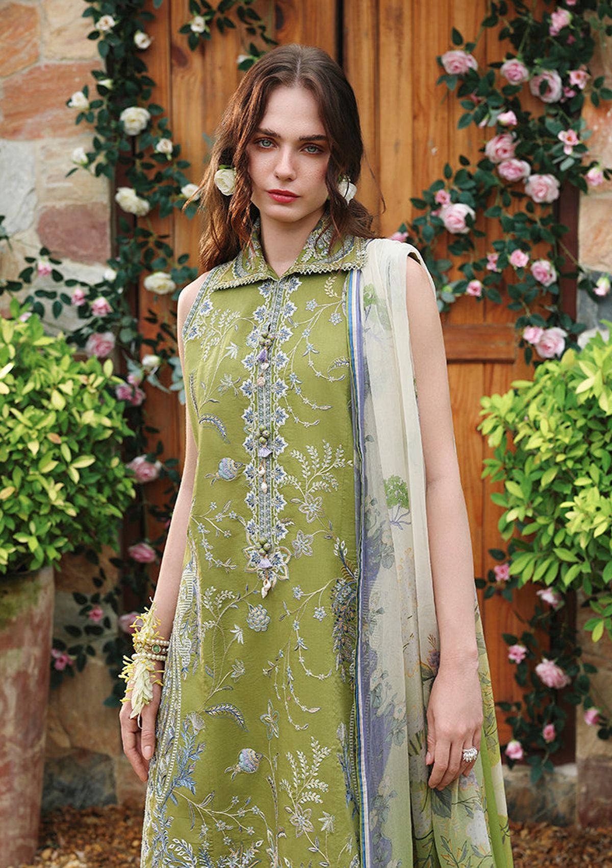 Mushq Hemline The Secret Garden Lawn'26 D-04 Whispering Ivy