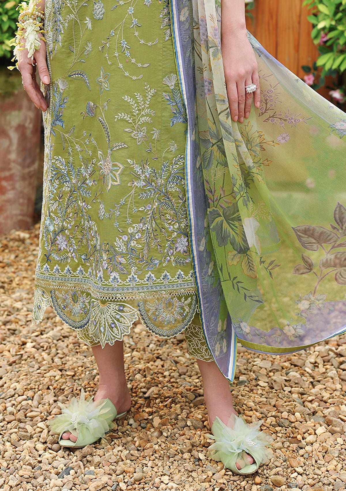 Mushq Hemline The Secret Garden Lawn'26 D-04 Whispering Ivy