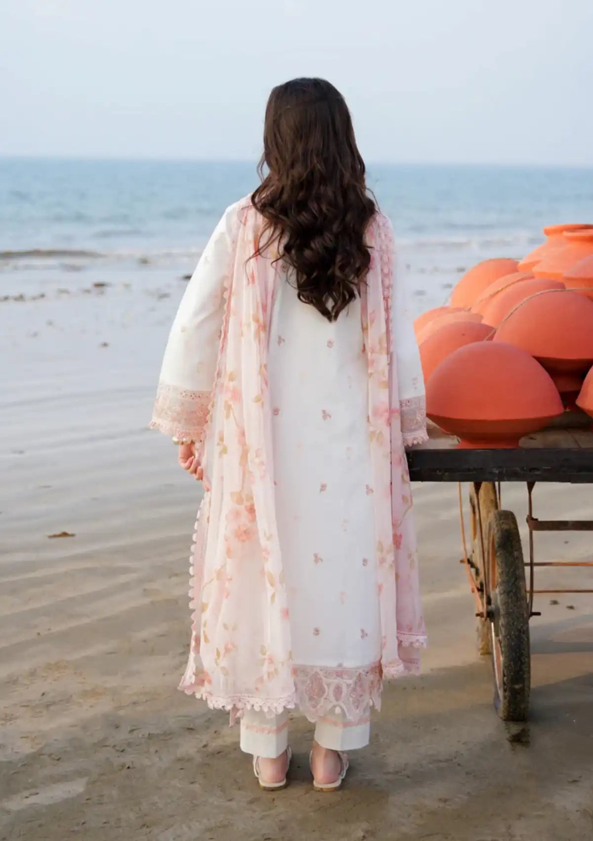 Aabyaan Saagar Luxury Lawn'24 AF-02 SAMAR - Mohsin Saeed Fabrics