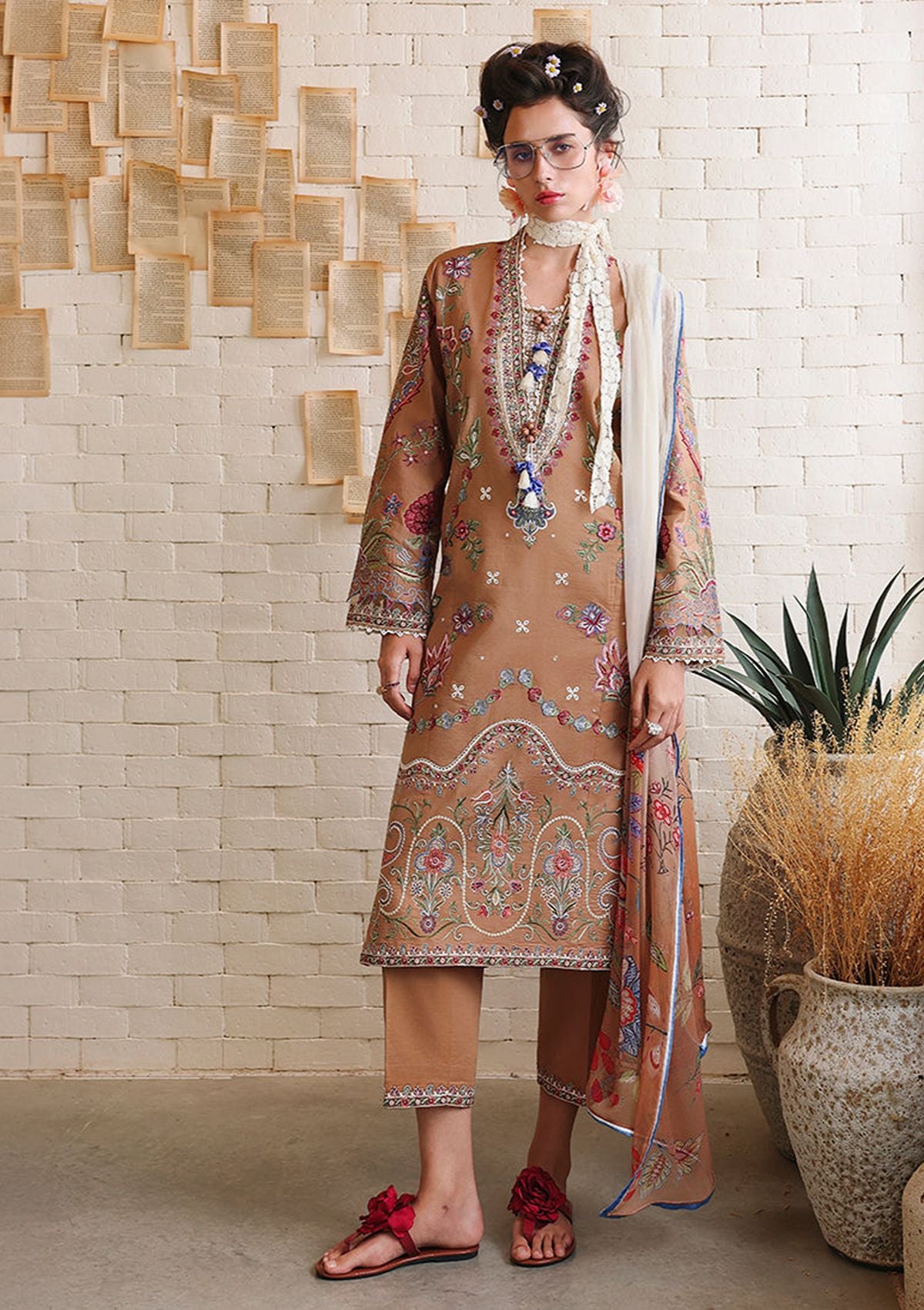 Mushq Hemline The Secret Garden Lawn'26 D-08 Wild Bloom