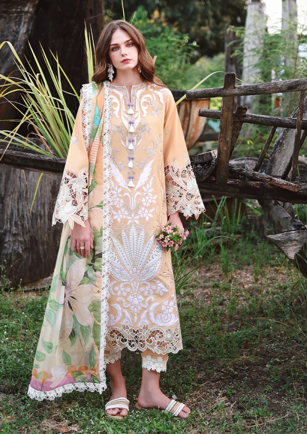 Hemline By Mushq Secret Garden Lawn'26 D-05 Wisteria Veil