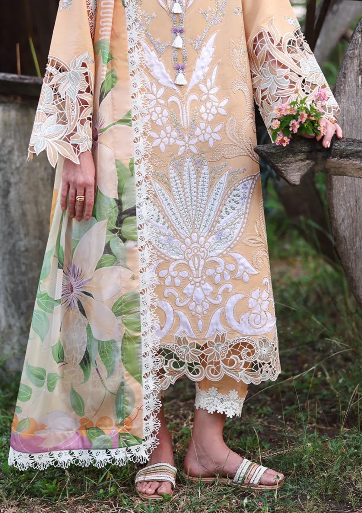 Hemline By Mushq Secret Garden Lawn'26 D-05 Wisteria Veil