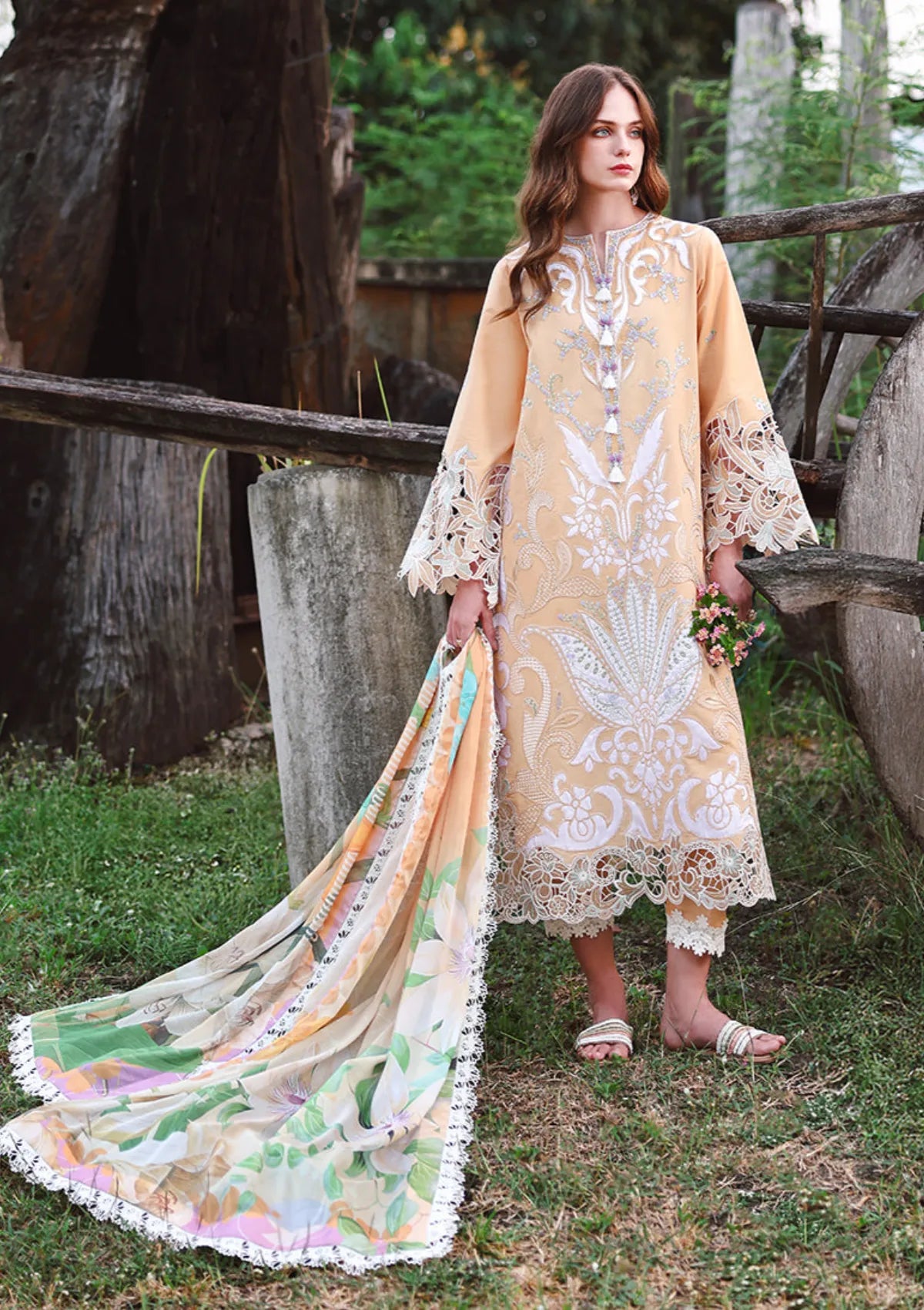 Hemline By Mushq Secret Garden Lawn'26 D-05 Wisteria Veil