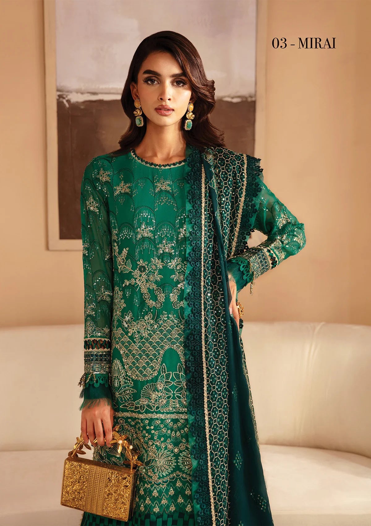 Xenia Raahi Luxury Chiffon'24 D-03 MIRAI