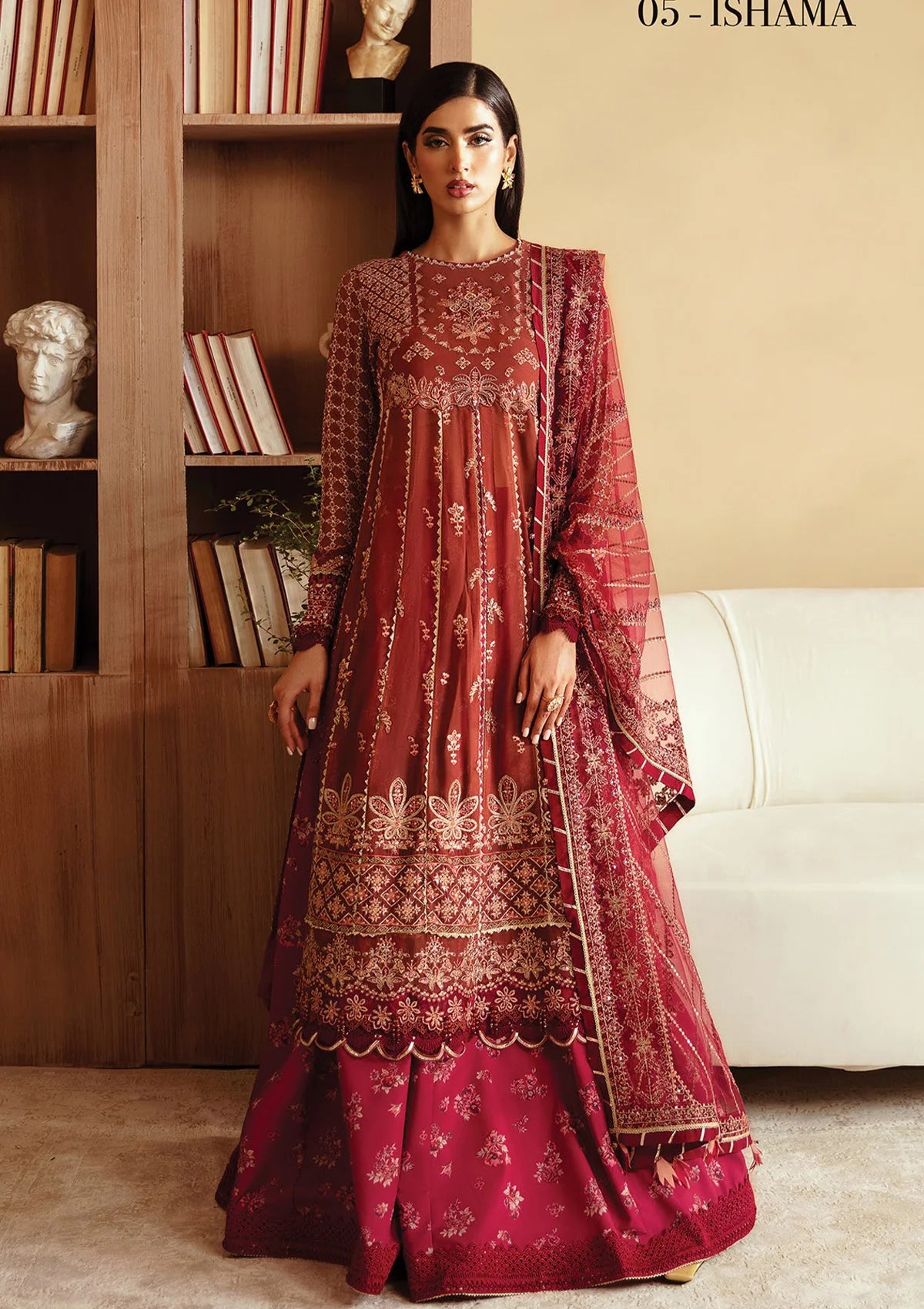 Xenia Raahi Luxury Chiffon'24 D-05 ISHAMA