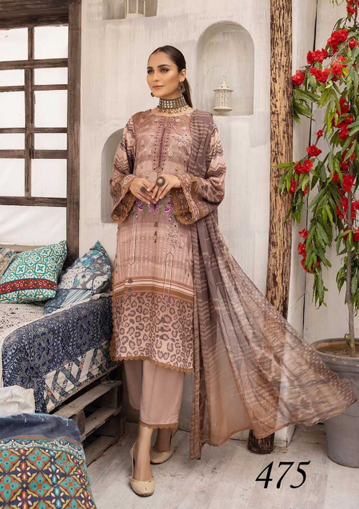 Sabeen By Shaista'22 D-475 - Mohsin Saeed Fabrics