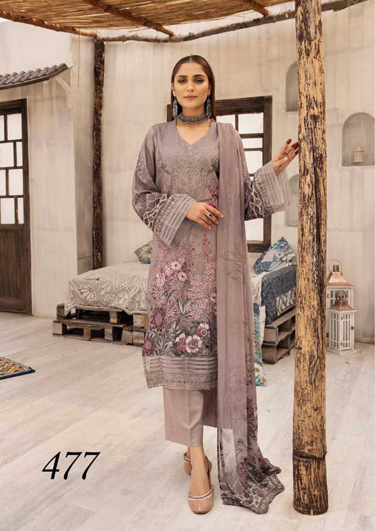 Sabeen By Shaista'22 D-477 - Mohsin Saeed Fabrics