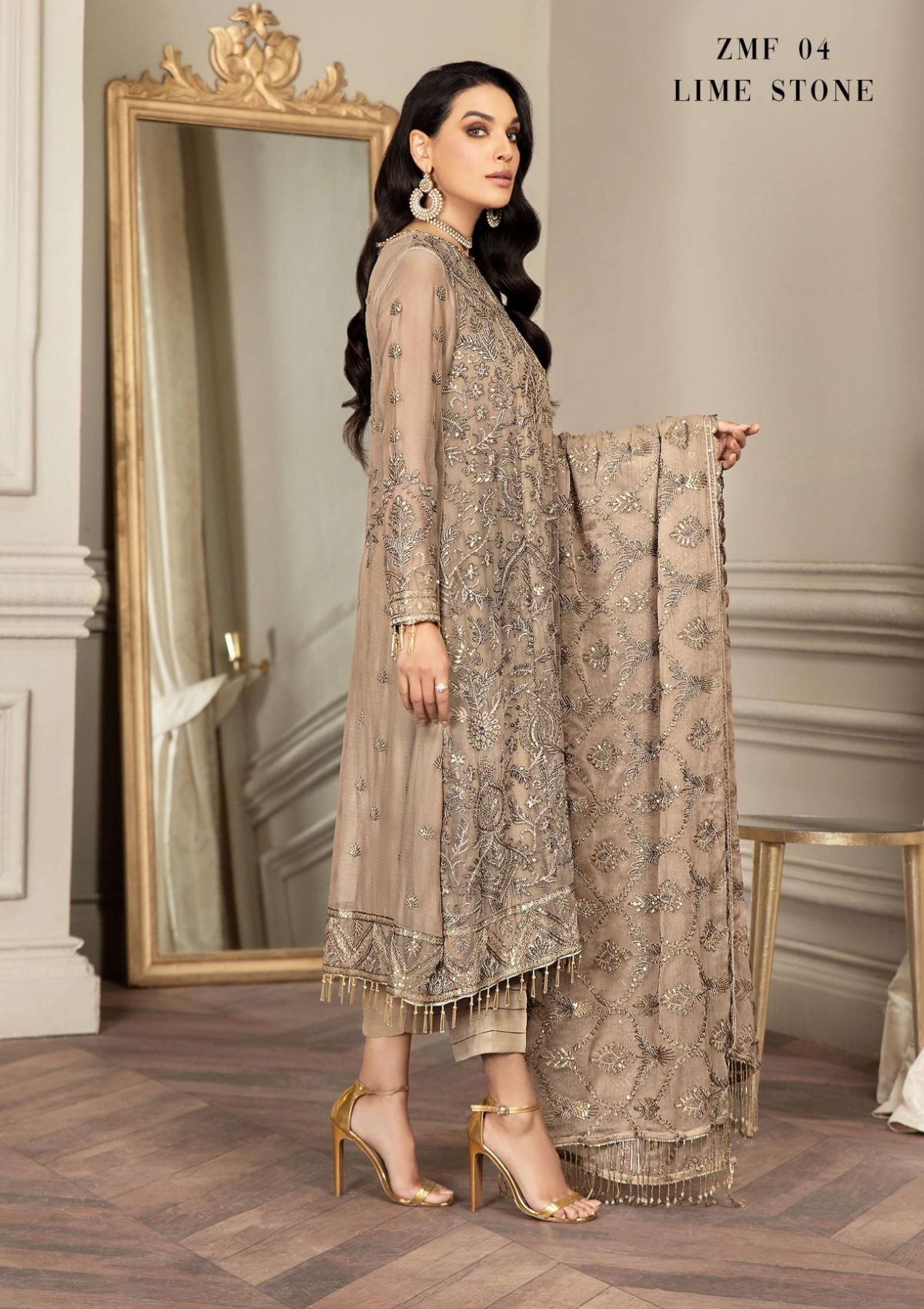 Mehroze by Zarif Festive Formal'22 ZMF-04 LIME STONE