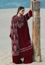 Zara Shahjahan Saraab Winter'26 -QIRMIZ
